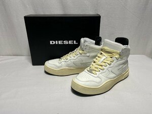 ▽26.5cm DIESEL Y02675 PR013 スニーカー ホワイト ディーゼル 中古▽010161