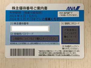 ◆【番号通知のみ】未使用 保管品 ANA 株主優待券 1枚【有効期間2023年6月1日から2024年5月31日まで】◆12423★