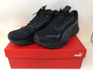 ◆PUMA プーマ ランニングシューズ ヴェロシティニトロ3ワイド 27cm 黒系 中古◆12126★