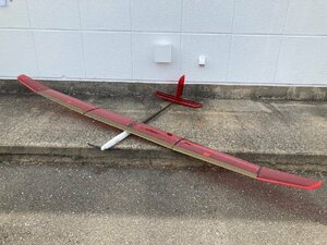 *[ pickup limitation!! Nagano prefecture .. city ]RC glider red JETⅠ model hobby details not yet inspection goods present condition Junk *12741