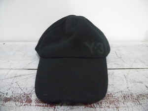 ◆Y-3 ロゴ キャップ ブラック logo cap black 黒 ワイスリー Yohji Yamamoto ヨウジヤマモト ◆1528