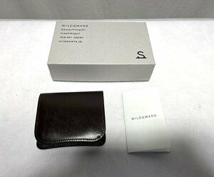 ▽WILDSWANS ワイルドスワンズ コンパクトウォレット PALM V2/SD/CH 茶系 中古▽011302