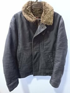 ◆BLUE BLUE ブルーブルー H.RANCH MARKET N-1 ジャーマンクロスデッキジャケット 700050-339 JK1168 Lサイズ 中古◆7207