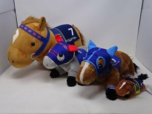 * Sara bread soft toy 4 body set horse racing goods horse used *6553