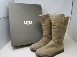 ◆UGG　アグ　ロングブーツ　ムートン　ファー　1009256　23.0cm　箱付き　中古◆10643★