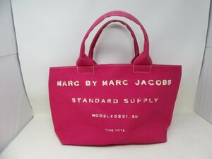 ◆MARC BY MARC JACOBS　マークジェイコブス　トートバッグ　ピンク系　　中古◆4316