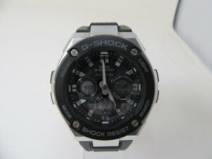 ◆CASIO　カシオ　G-SHOCK　ソーラー腕時計　黒　GST-W300　ケース付　中古◆11896★