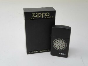 ◆ZIPPO　ジッポ　ライター　ダーツ柄　ケース付　中古◆12449★