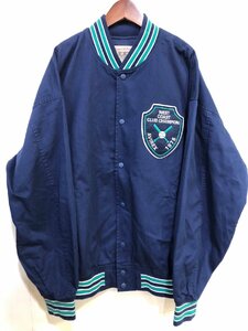 ◆未使用 保管品 AVIREX アヴィレックス LIGHT STADIUM JACKET ライトスタジアムジャケット XL ネイビー タグ付き◆10709★