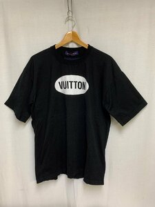 ▽LOUIS VUITTON ルイヴィトン Amen Break RM22 JS5 HMN81W ロゴ クールネック 半袖 Tシャツ ブラック サイズ：L 中古▽007829