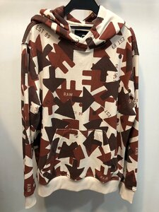 ◆G-STAR RAW ジースターロウ 迷彩柄 パーカー Arrow Camo Mサイズ カモフラ ブラウン系 中古◆11253★