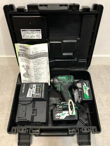 ◆日立工機 HITACHI コードレスインパクトドライバ WH36DA 電動工具 充電器 バッテリー×2 ケース付属 中古◆11609★