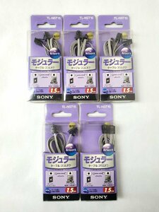 v Junk unused SONY modular cable 1.5m TL-NST15 slim tough 5 piece set v010376