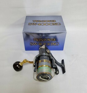 ▽SHIMANO ツインパワー SW4000XG ハンドルカスタム 中古▽003744