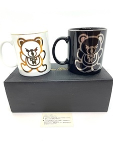 1094* unused goods HYSTERIC GLAMOUR Hysteric Glamour pair mug Bear 2 point set gold platinum 