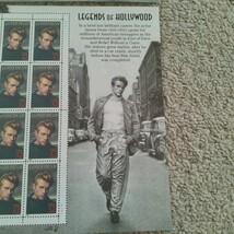 新品未使用　アメリカ切手　Legends of HOLLYWOOD　JAMES DEAN / ジェームス・ディーン　記念切手シート　3枚セット_画像3