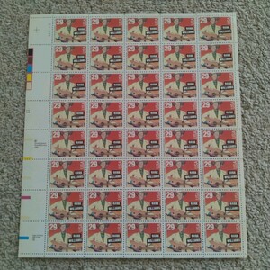 新品未使用　アメリカ切手　カントリー　Hank Williams ハンク　ウィリアムズ　40枚　切手シート
