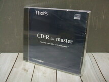 【マスターディスク用CD-R】That's CD-R for master CDR-74MY 650MB 未開封/未使用品_画像1