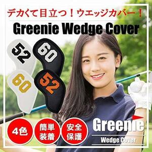 48（ブラックxマルチカラー） Greenie (グリーニー) ゴルフ ウエッジカバー アイアンカバー ヘッドカバー フェイスカバー PU レザー 単品