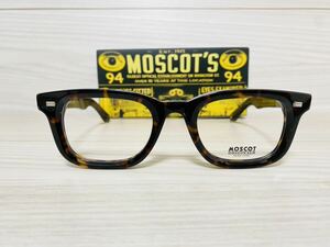 ★MOSCOT★モスコット★メガネフレーム★KLUTZ★伊達眼鏡 ウェリントン スクエア 鼈甲柄★未使用 美品★