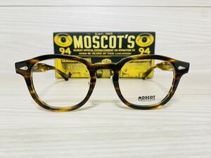 MOSCOT モスコット★レムトッシュ★メガネフレーム★LEMTOSH★伊達眼鏡 ウェリントン ノーズパッド付き セルフレーム 未使用 美品★