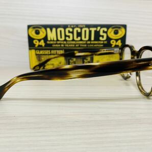 MOSCOT モスコット★レムトッシュ★メガネフレーム★LEMTOSH★伊達眼鏡 ウェリントン ノーズパッド付き セルフレーム 未使用 美品★の画像4