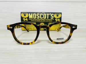 MOSCOT モスコット★レムトッシュ★メガネフレーム★LEMTOSH★伊達眼鏡 ウェリントン ハバナ 鼈甲柄 セルフレーム 未使用 美品★