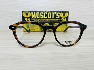 MOSCOT モスコット★メガネフレーム★KITZEL★伊達眼鏡 ウェリントン 鼈甲柄 セルフレーム 未使用 美品★