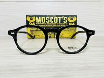 MOSCOT モスコット★ミルゼン★メガネフレーム★MILTZEN★伊達眼鏡 ウェリントン 黒縁 ノーズパッド付き 未使用 美品★_画像1