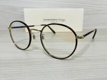 OLIVER PEOPLES オリバーピープルズ 眼鏡フレーム★OV1161TD 5121★Hartford-CV★鼈甲柄 ゴールド★未使用 美品★_画像2