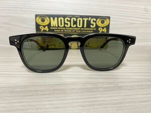 ★MOSCOT★モスコット★DUDEL★サングラス★ブラック クリア セルフレーム ウェリントン 未使用 美品