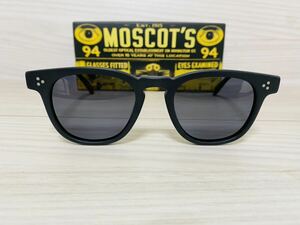 ★MOSCOT★モスコット★DUDEL★サングラス★艶消し 黒縁 セルフレーム ウェリントン 未使用 美品