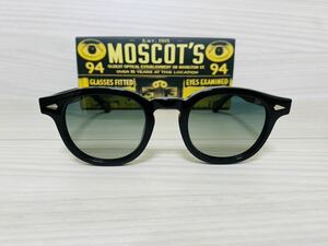 MOSCOT モスコット★レムトッシュ★サングラス★LEMTOSH★伊達眼鏡 黒縁 グリーングラデーションレンズ 未使用 美品★