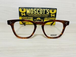 MOSCOT モスコット★メガネフレーム★DUDEL★伊達眼鏡 ウェリントン ブロンドカラー 未使用 美品★