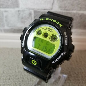 * beautiful goods * usage little *CASIO G-SHOCK DW-6900CSk Lazy color lemon wristwatch digital popular model new goods battery replaced operation has been confirmed .