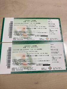 プロ野球 マツダスタジアム 5/30 交流戦 広島vsオリックス カープパフォーマンスB 連番2席 定価2100円