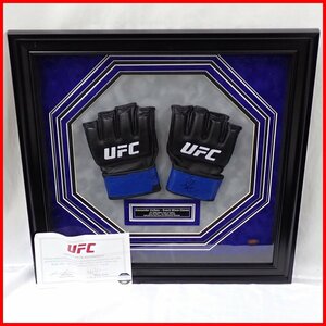 *1 jpy UFC Alexander *vorukof autographed actual use glove frame goods / Fighter / origin world heavy class . person / combative sports / certificate attaching &1976900006