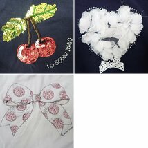 ★iosonomao/イオソノマオ 女の子用 Tシャツ 3着 + ショートパンツ 120～140cm相当/ネイビー/ホワイト/キッズ/子供服&1918300014_画像4