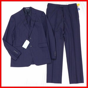 * unused PERSON'S FOR MEN/ Person's for men 2B single suit YA7/ men's M corresponding / navy / stripe / wool ./ stretch &1983200004