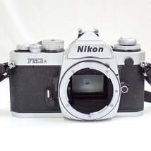 ★Nikon/ニコン 一眼レフフィルムカメラ FM3A ボディ/キャップ・ストラップ付き/ジャンク扱い&1932000273_画像2