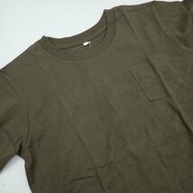 ★未使用 トップバリュ ヘビーウェイト 洗い無地 クルーネックTシャツ 4着セット メンズM/カーキ/ネイビー 他/綿100%/半袖&1895700670_画像5