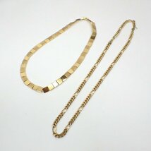 ★MONET/モネ アクセサリー 3点セット/ネックレス 全長約40・50cm/ブレスレット 腕周り約17cm/ゴールド&1949500261_画像4