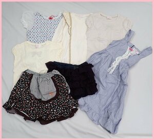 *Shirley Temple/ Shirley Temple для девочки одежда 7 надеты комплект 140cm/ сарафан / юбка-брюки / cut and sewn / ребенок одежда &1918300048