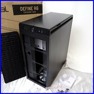 ★Fractal Design/フラクタルデザイン Define R6 ミドルタワー型 PCケース FD-CA-DEF-R6-BK/ブラック/ATX/付属品あり&1600300004