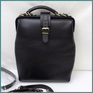 *1 jpy HERZ/ hell tsu soft Dulles bag BJ-68-STH/ black / leather /3way for with strap ./ rucksack / shoulder &1406300268