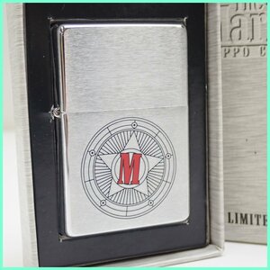 ★1円 未着火品 Zippo/ジッポー Marlboro/マルボロ スターコンパス ライター シルバー/2003年製/外箱付き&1844600013