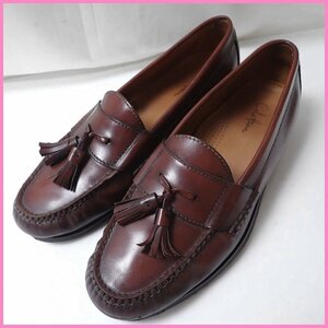 ★Cole Haan/コールハーン タッセルローファー/ビジネスシューズ 8.5D/メンズ25.5cm相当/ブラウン/03508/レザー/革靴/紳士靴&1180200108