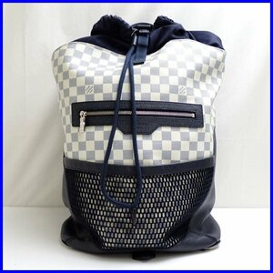 * Louis Vuitton Match Point Damier coast bag pack N40018/ white × navy / Damier azur canvas / rare goods &1784500045