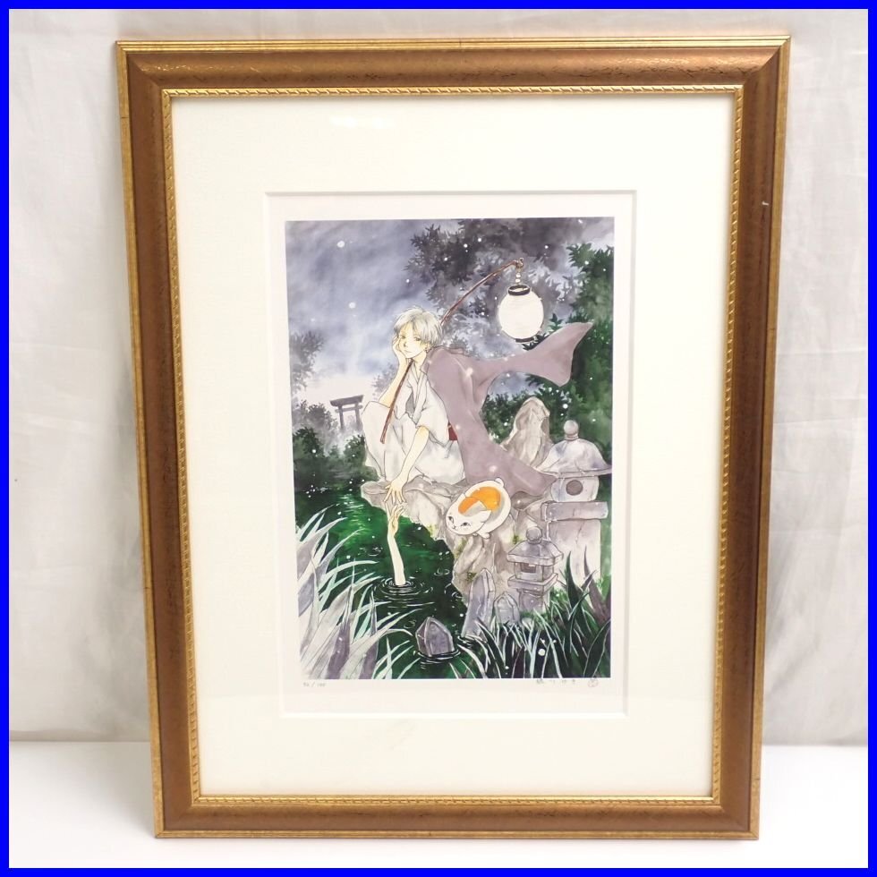 ★Natsume's Book of Friends Reproduction Original Artwork Yuki Midorikawa Autographed Limited to 100 Pieces/Framed/Takashi Natsume/Nyanko Sensei/Illustration/Anime/Manga&1676800147, By work, Na row, Natsume's Book of Friends