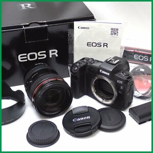 *Canon/ Canon беззеркальный однообъективный камера EOS R корпус + линзы EF24-105mm F4L IS USM/ принадлежности есть / электризация OK/ б/у товар &0997300873